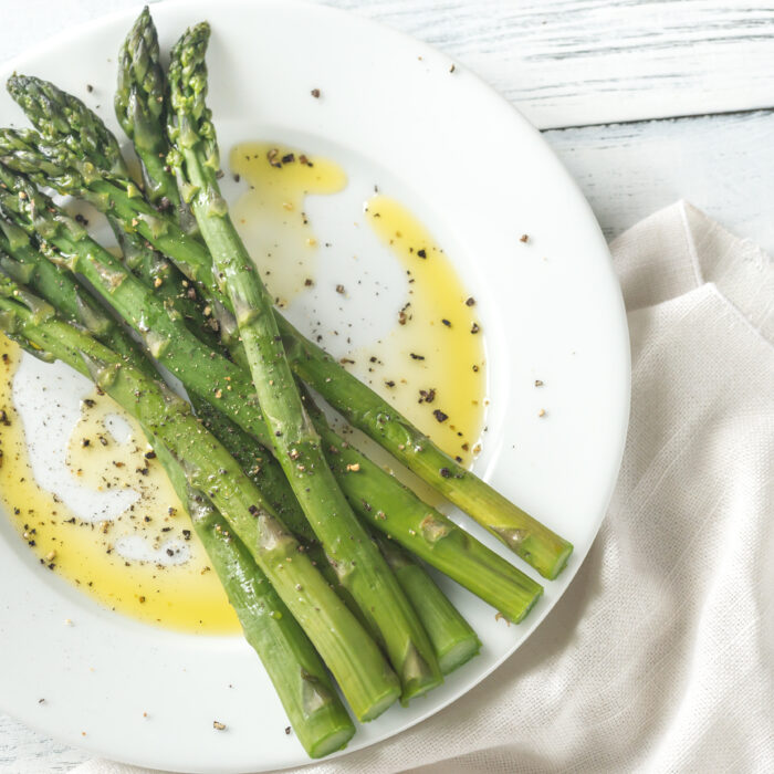 Cooked,Asparagus,On,The,Plate