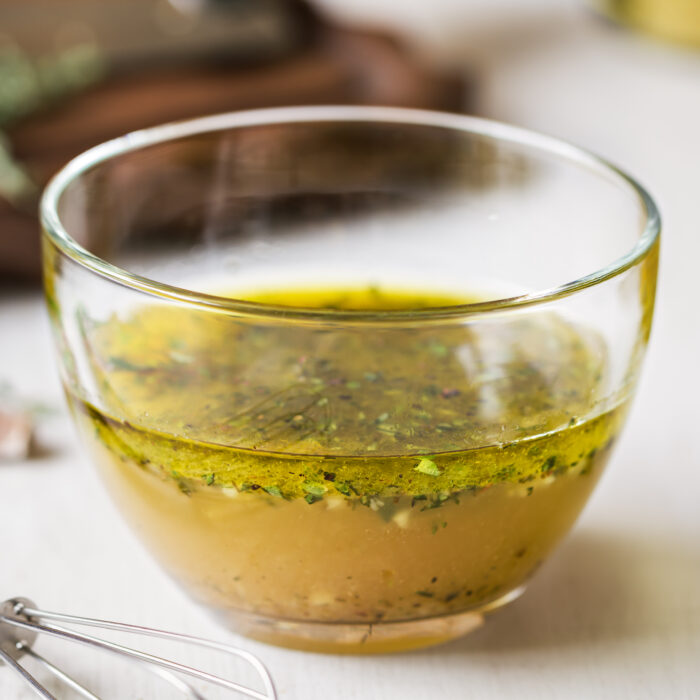 Homemade,Vinaigrette,With,Thyme,By,Fresh,Ingredients